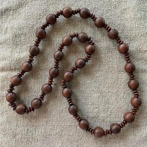 Brown, wooden necklace